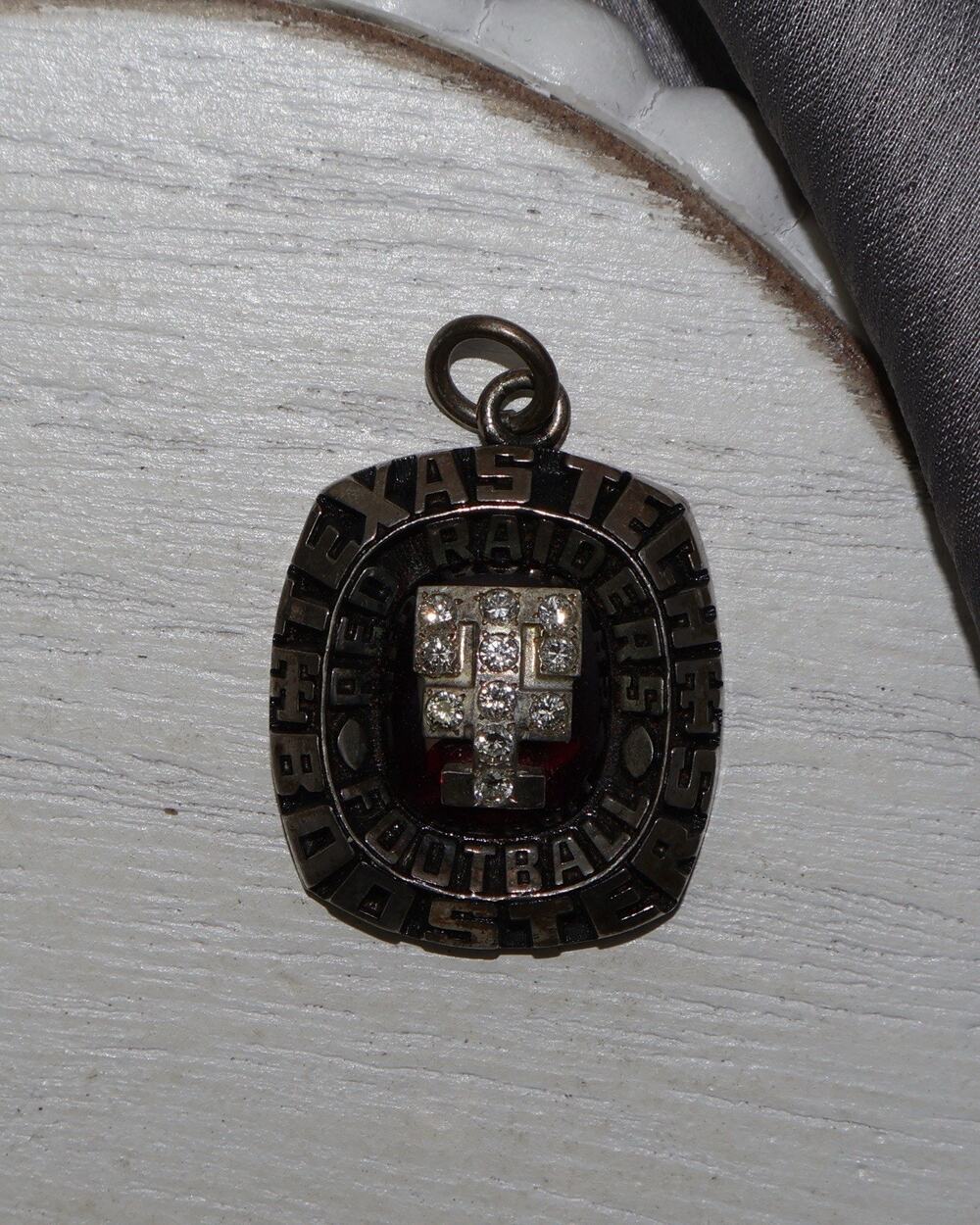 Texas Tech Red Raiders Sterling Silver Pendant 13.4G / 1.25in